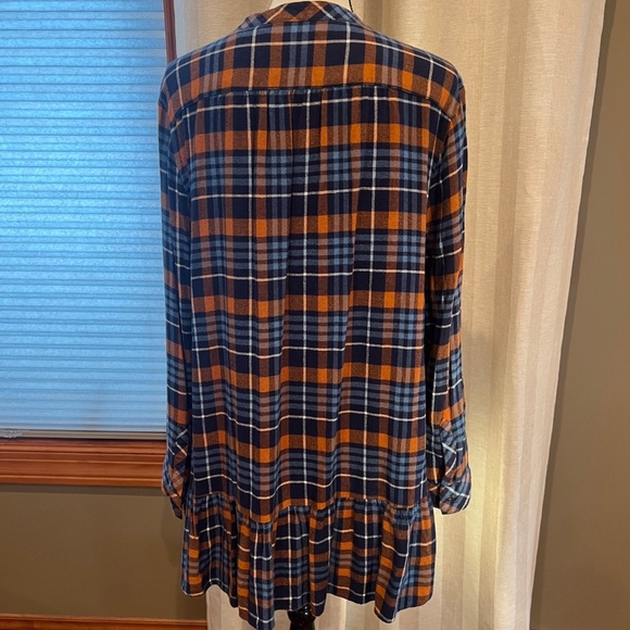 Matilda Jane Women's Plaid Lagenlook, boho, Cottagecore, Rustic Top, Size XL - Picture 8 of 12